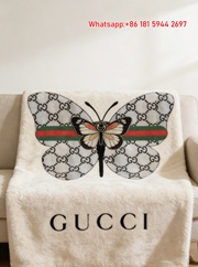 Gucci Monogram Butterfly Throw Blankets IMG_2987